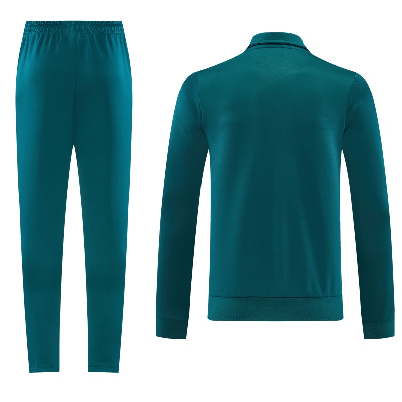 26/27 SSC Napoli Dark Green Full Zipper Jacket Tracksuit + Long Pants