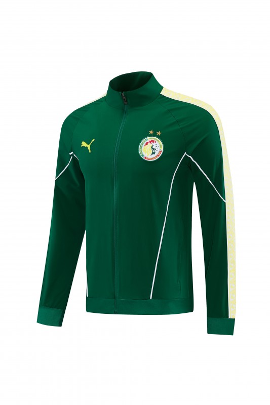 26/27 Senegal  Green Full Zipper Jacket + Long Pants