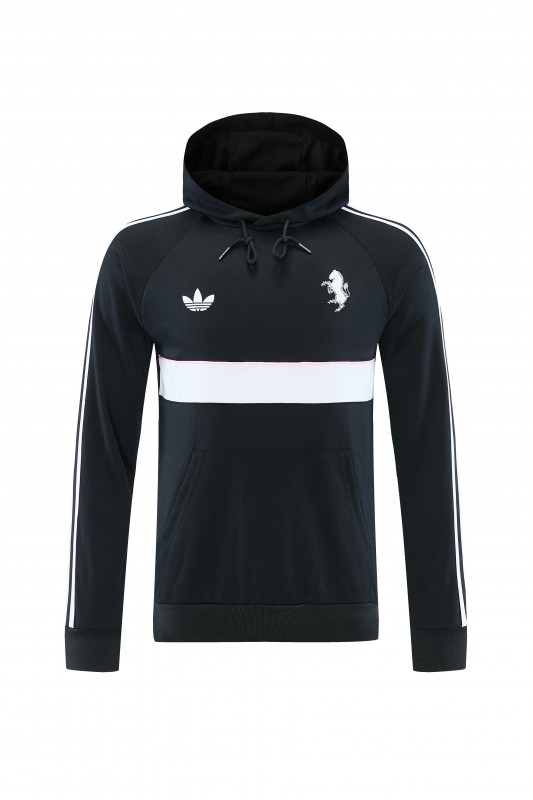 26/27 Juventus  Black Hoodie Full Zipper Jacket + Long Pants