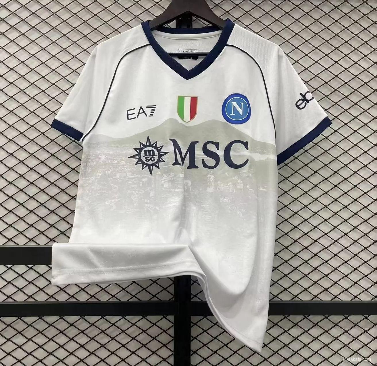 23/24 Napoli Away White Jersey