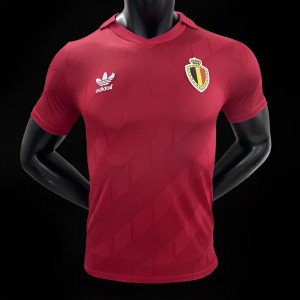 Player Version 1986 Retro Belgium Home Jersey