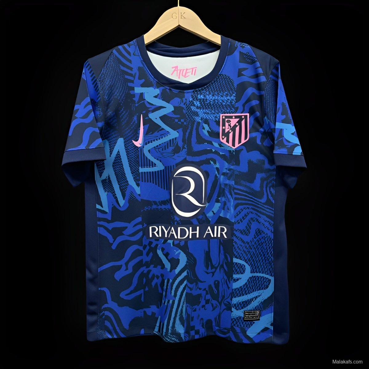 24/25 Atletico Madrid Third Blue Jersey