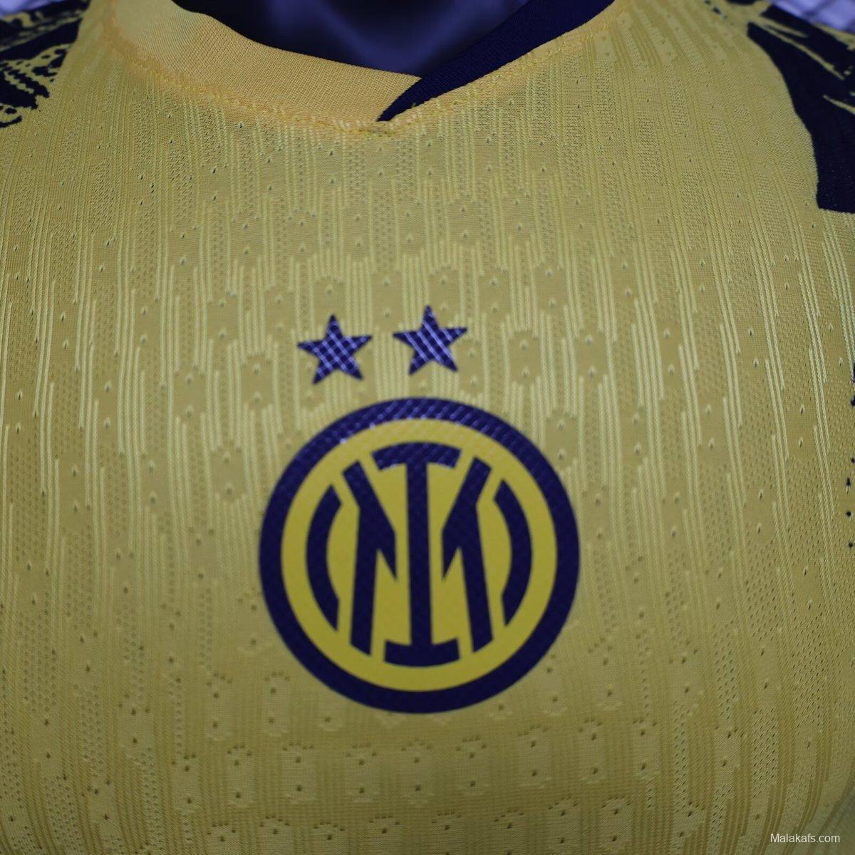 Player Version 24/25 Inter Milan Third Yellow Jersey