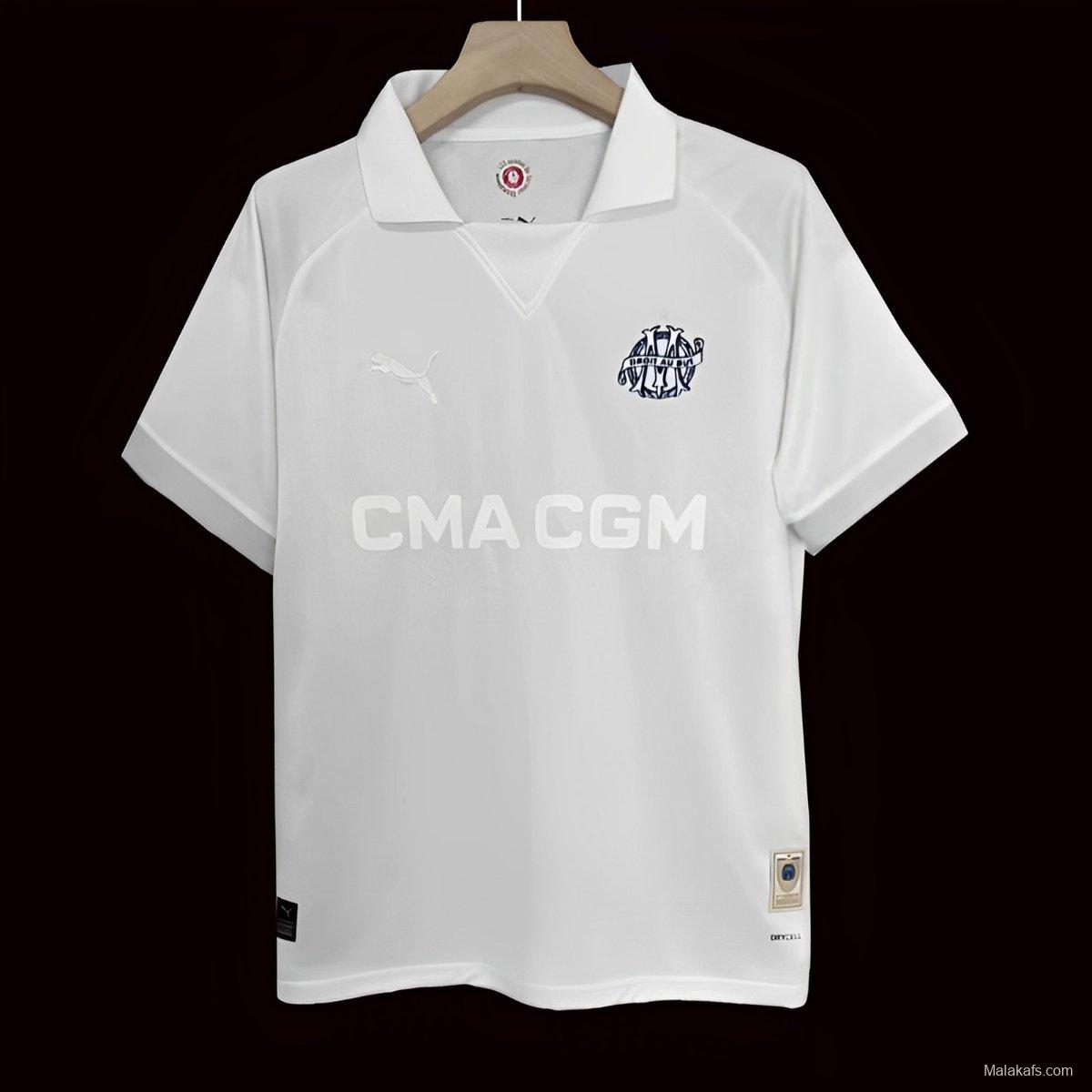 24/25 Olympique Marseille 125th Anniversary White Jersey