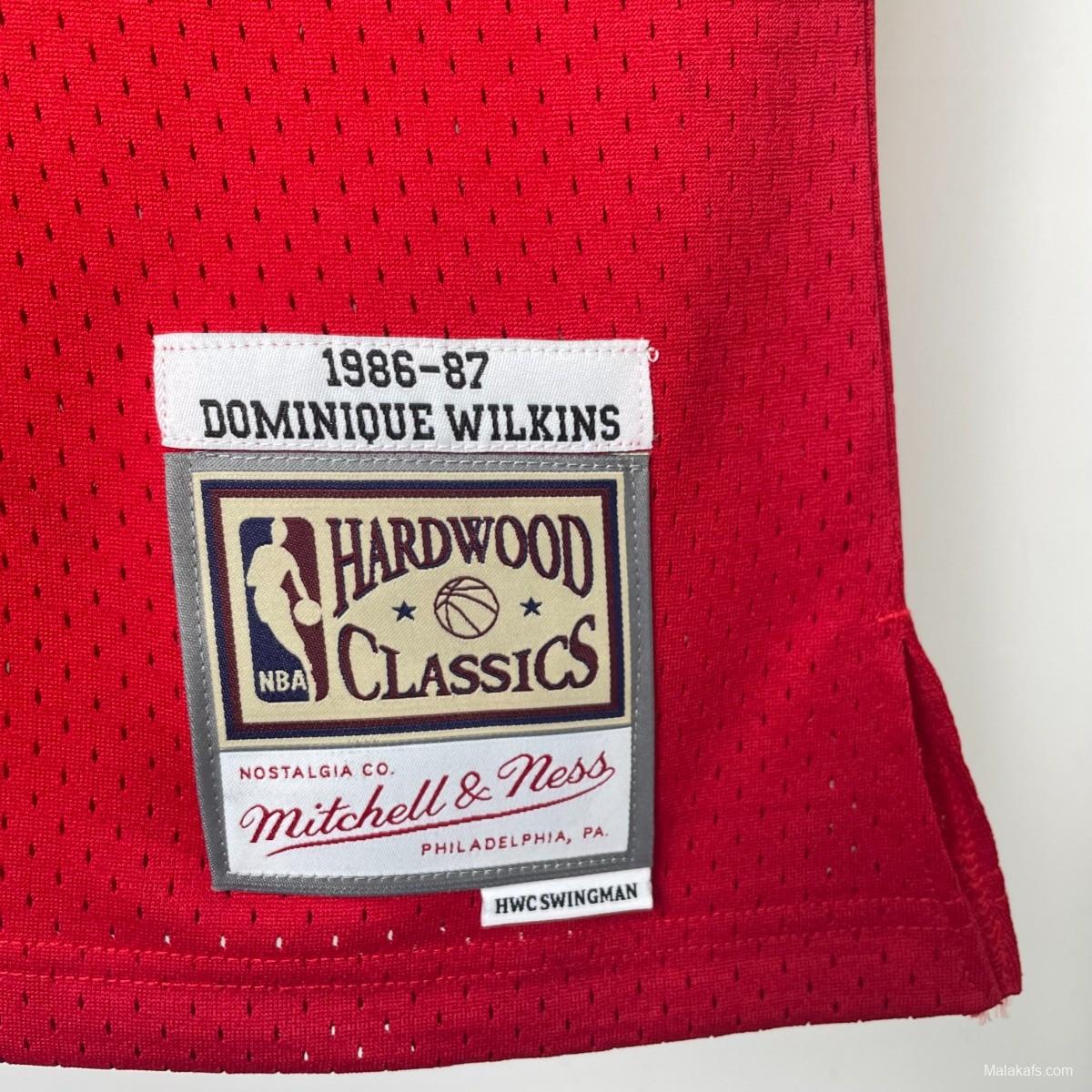 Atanta Hawks #23 Dominique Wilkins Mitchell & Ness 1986/87 Hardwood Classics Jersey