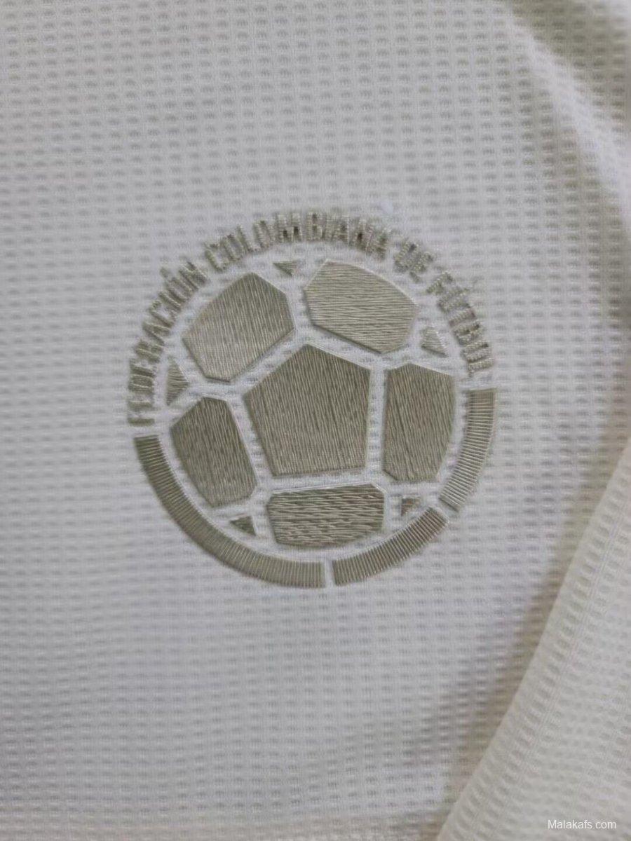 2024 Colombia White 100Th Anniversary Long Sleeve Jersey