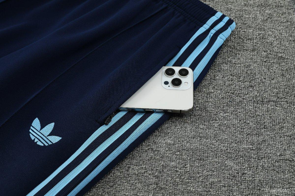 24/25 Argentina Light Blue Full Zipper Jacket +Long Pants