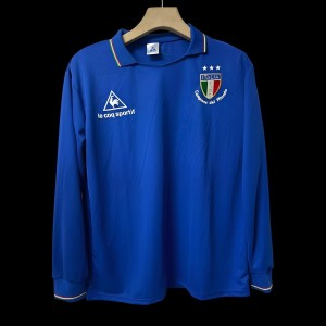 Retro 1982 Italy Home Long Sleeve Jersey