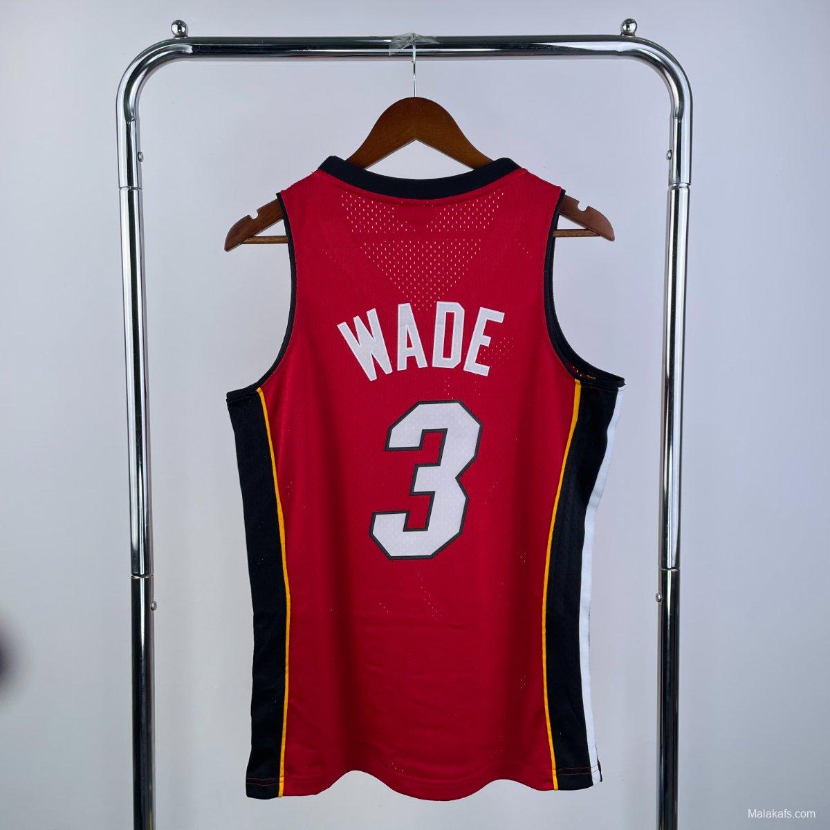 Miami Heat #3 Dwyane Wade 2005/06 Red Mitchell & Ness