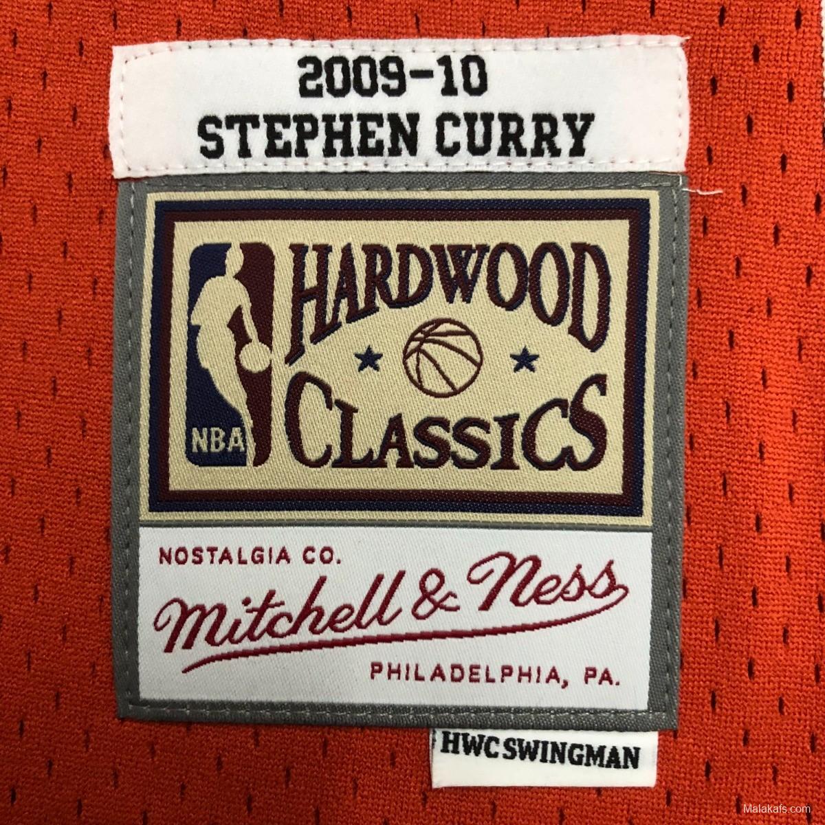 Golden State Warriors #30 Stephen Curry 2009/10 Mitchell & Ness Youth Orange Jersey