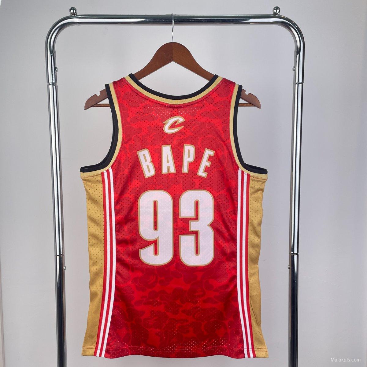 Cleveland Cavaliers BAPE×M&N Hardwood Classics Swingman Jersey