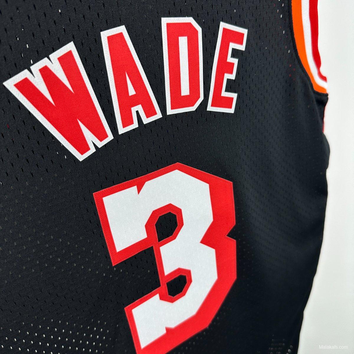 Miami Heat #3 Dwyane Wade 2013/14 Mitchell & Ness Editio