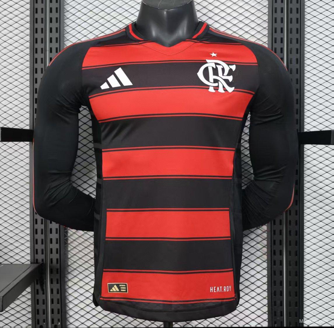 Player Version 25/26 Flamengo Home Long Sleeve Jersey