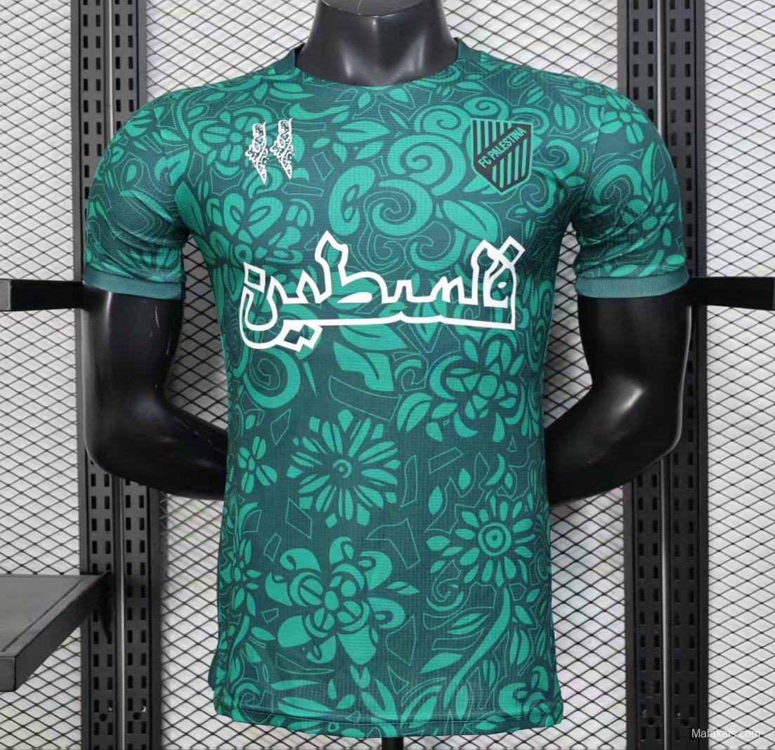 Player Version 25/26 FC Palestine Green with Traditional Islamic Pattern Jersey