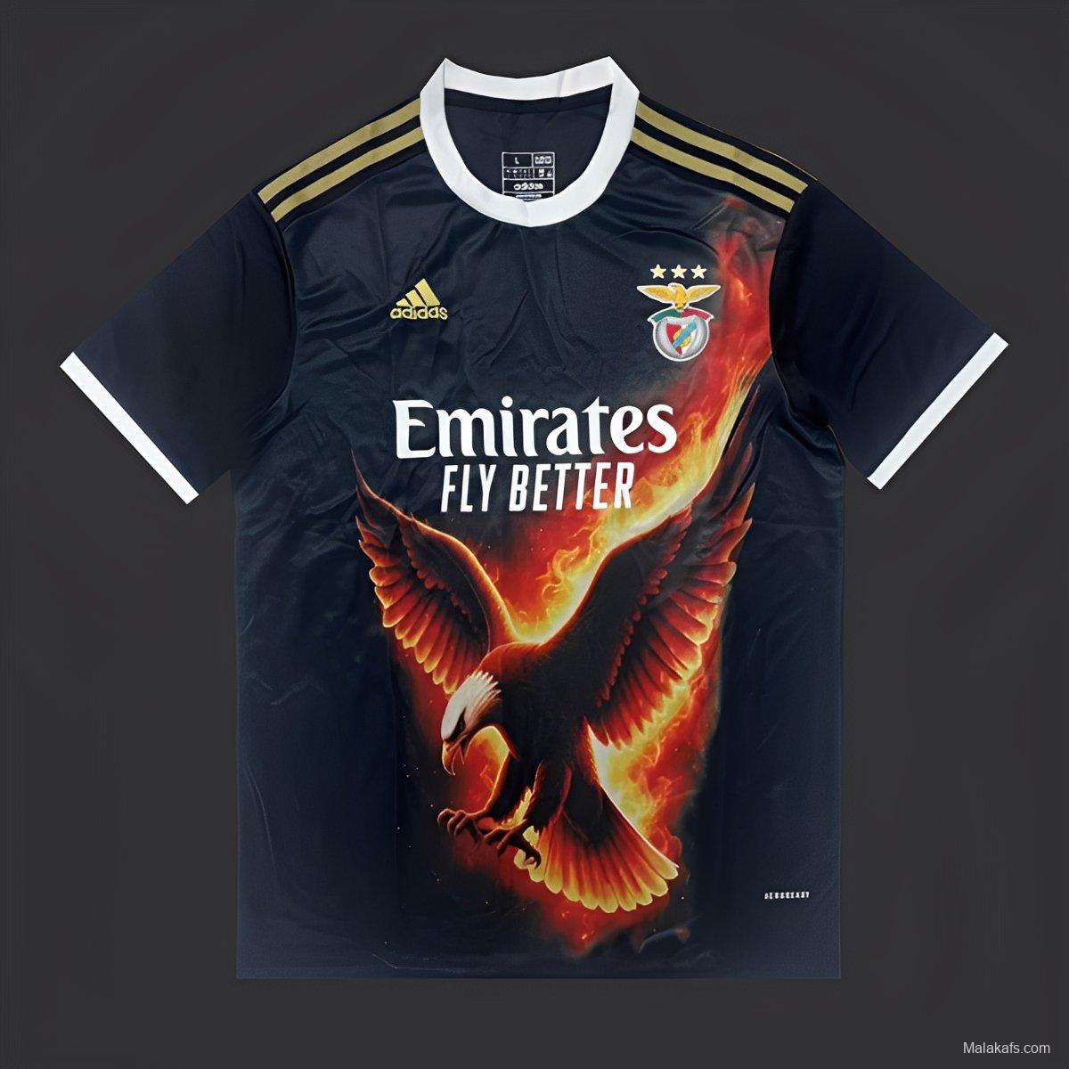 25/26 SL Benfica Navy with Fire Eagle Jersey