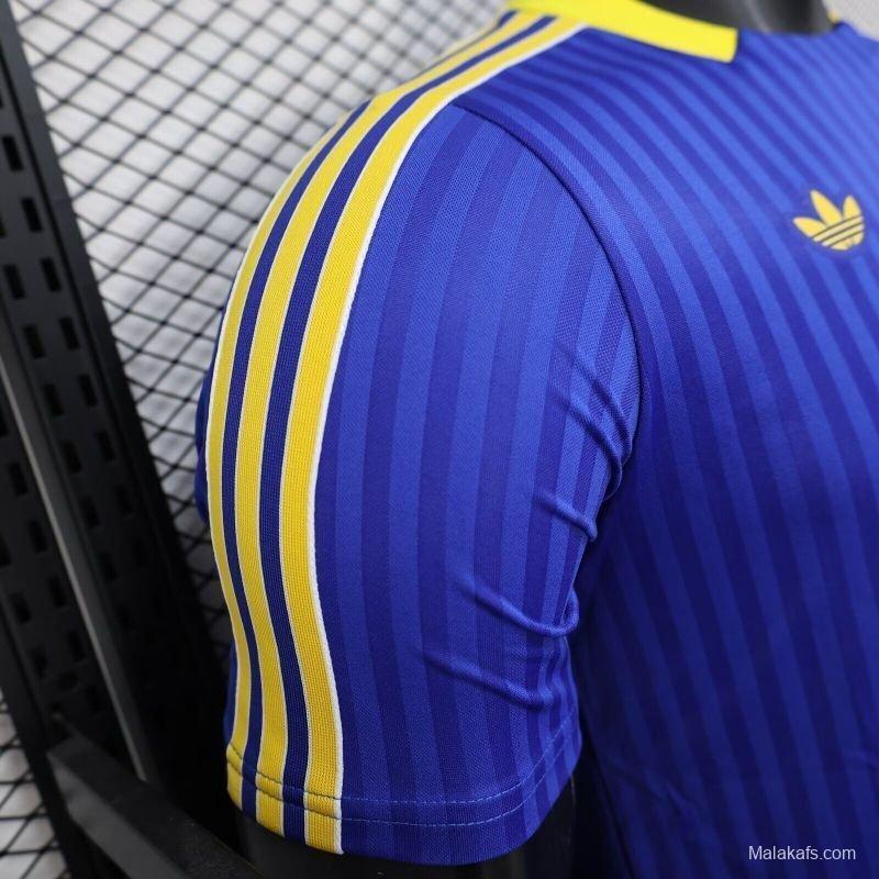 Player Version 25/26 Boca Juniors Adidas Original Terrace Icons Blue Jersey