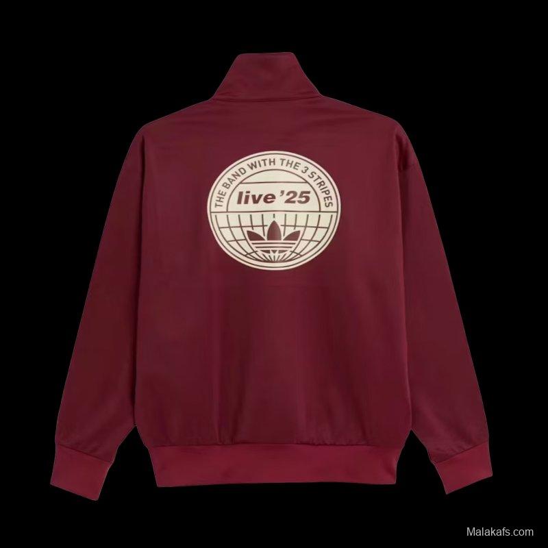 adidas x Oasis Tour Firebird Track Top Noble Maroon