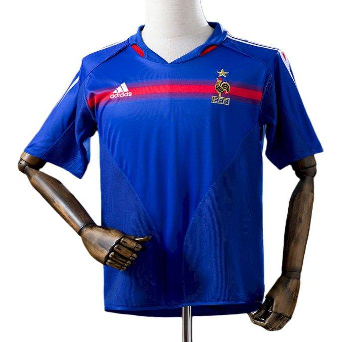 2004 Retro France Home Jersey
