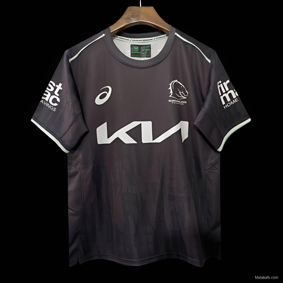 25/26 Brisbane Broncos Charcoal Grey Training Jersey