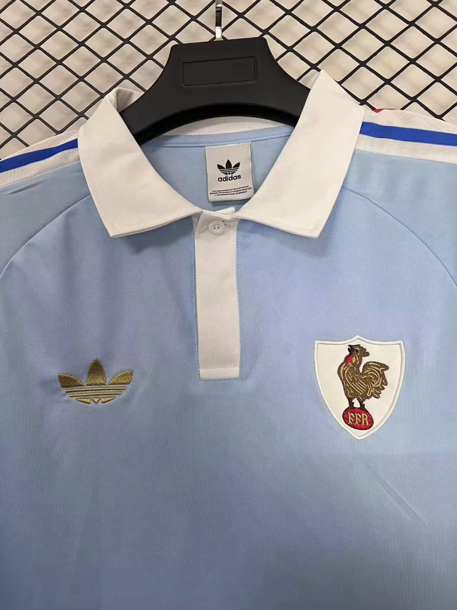 2026 Adidas FFR Crunch Rugby Long Sleeve 120 Years jersey