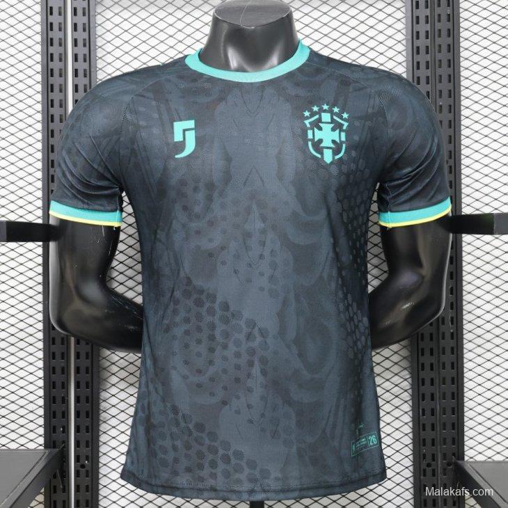 Player Version 26/27  Brazil  Charcoal Black & Mint Teal  Special Edition Jersey