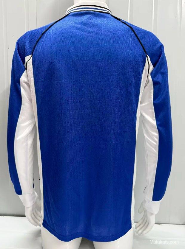 Retro 98/00 Schalke 04 Home Long Sleeve Jersey
