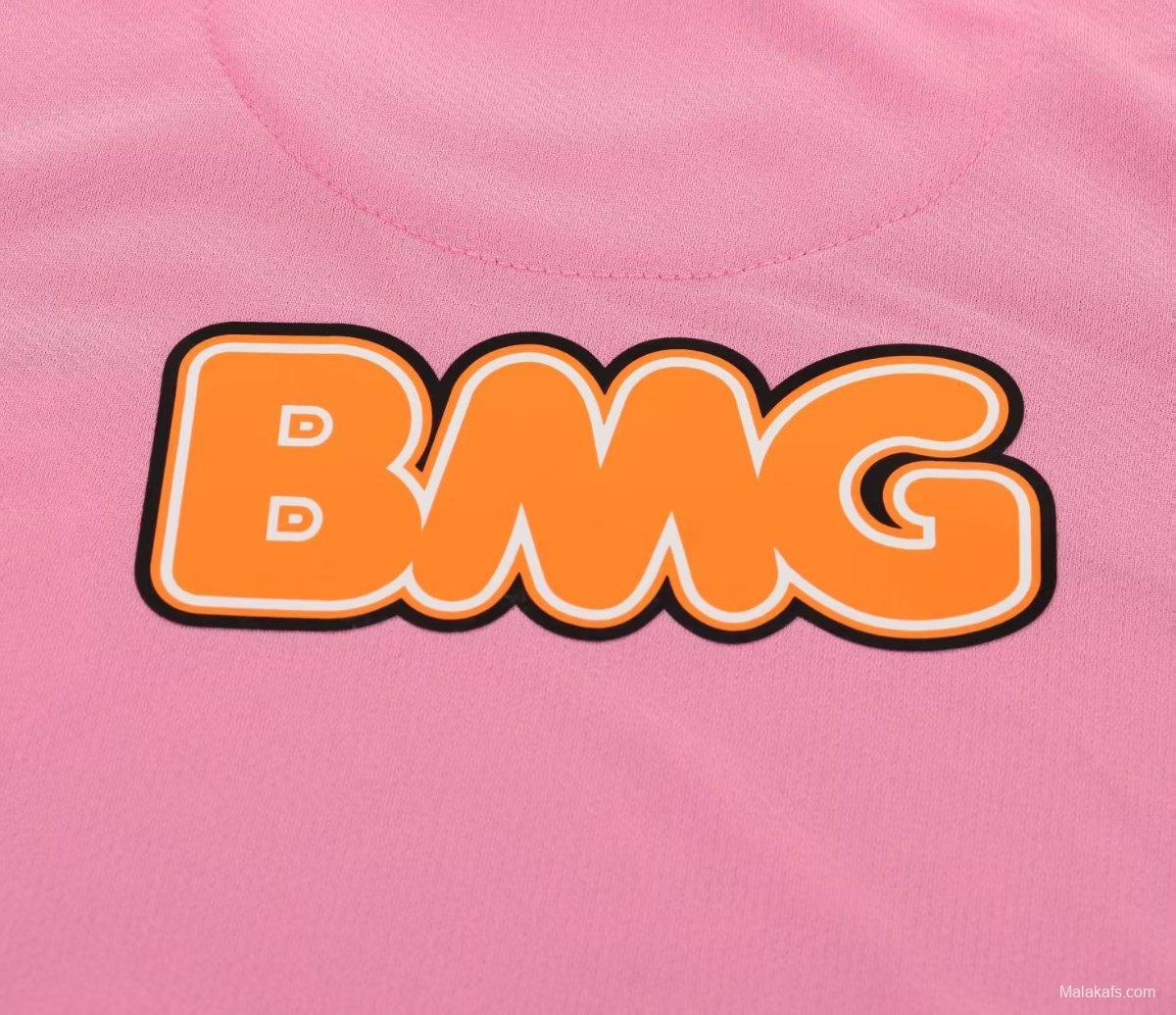 Retro 12/13 Kids Santos Away Pink Long Sleeve Jersey