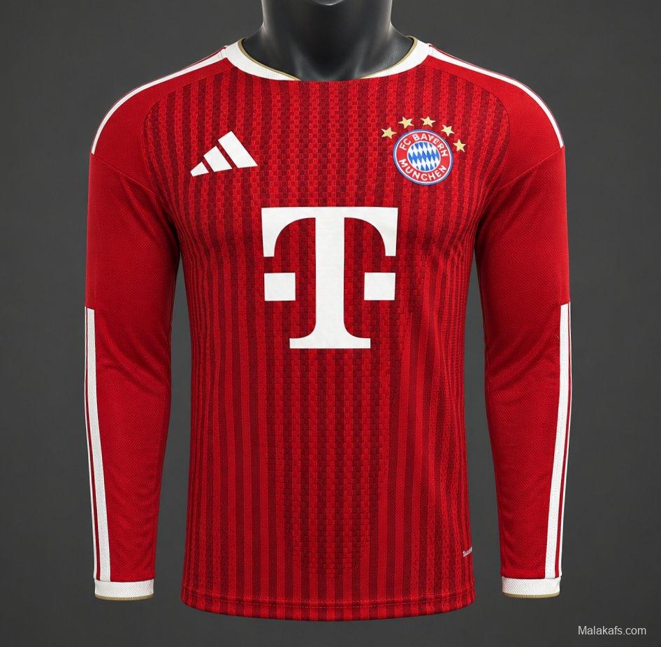 Player Version 26/27 Bayern Munich Home Long Sleeve Jersey