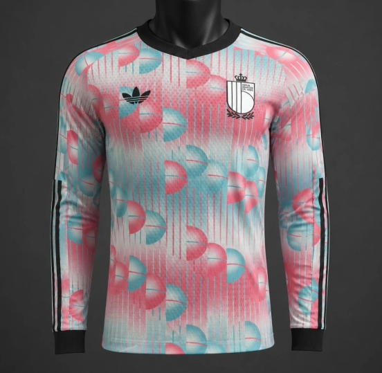 Player Version 2026 Belgium Away Long Sleeve Jersey