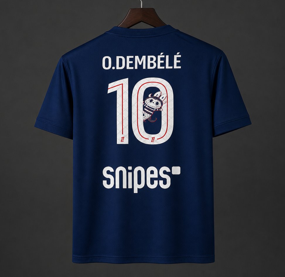 25/26 PSG Home Jersey With O.Dembélé 10 Labubu Printing