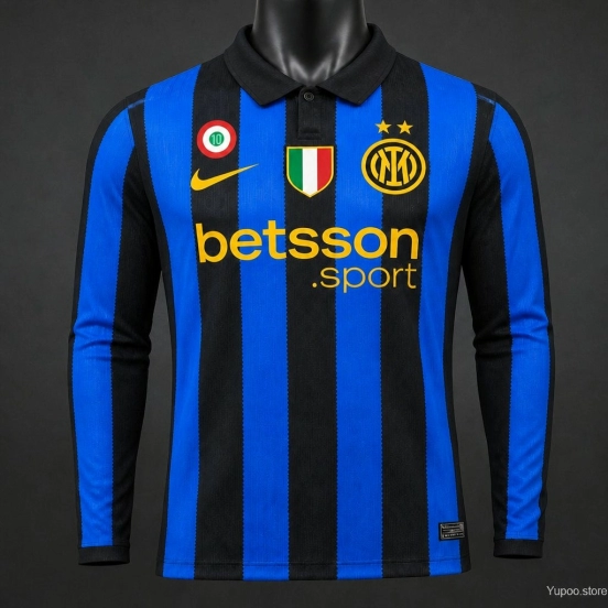 Player Version 26/27 Inter Milan Home Long Sleeve Jersey
