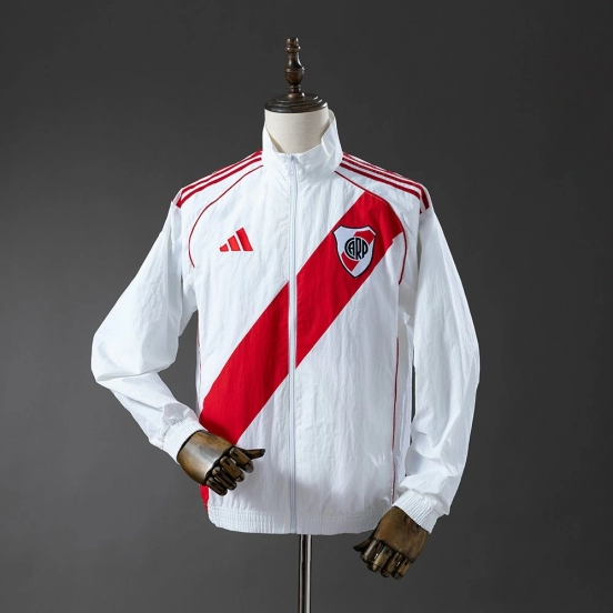 25/26 River Plate White Windbreaker