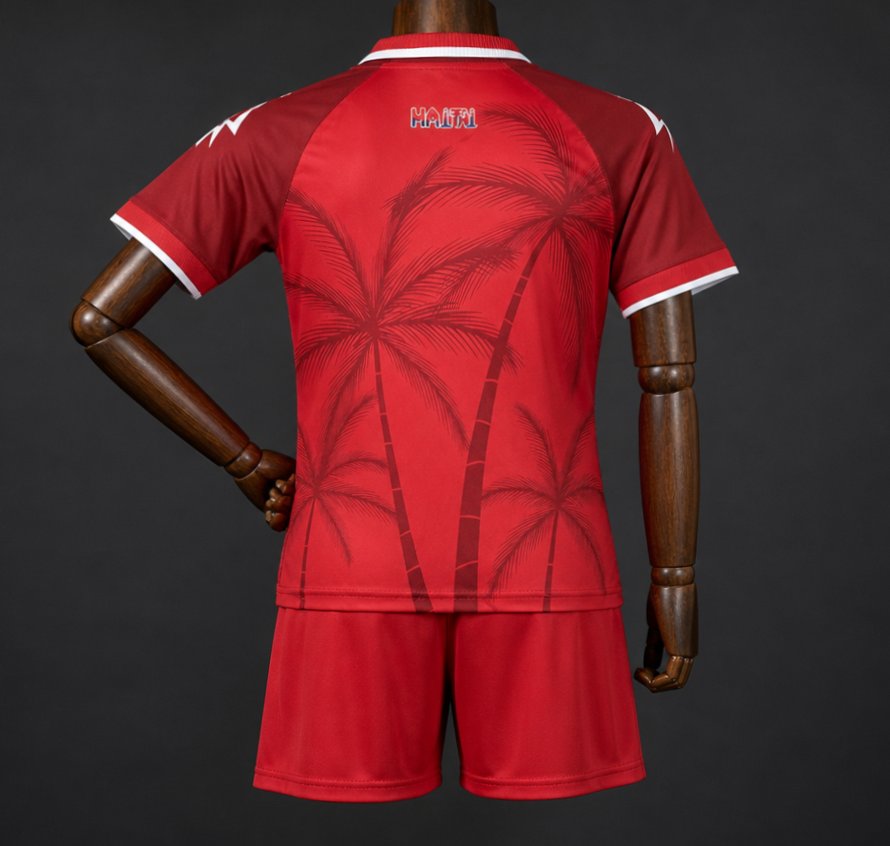 2026 Kids Haiti World Cup Third Red Jersey