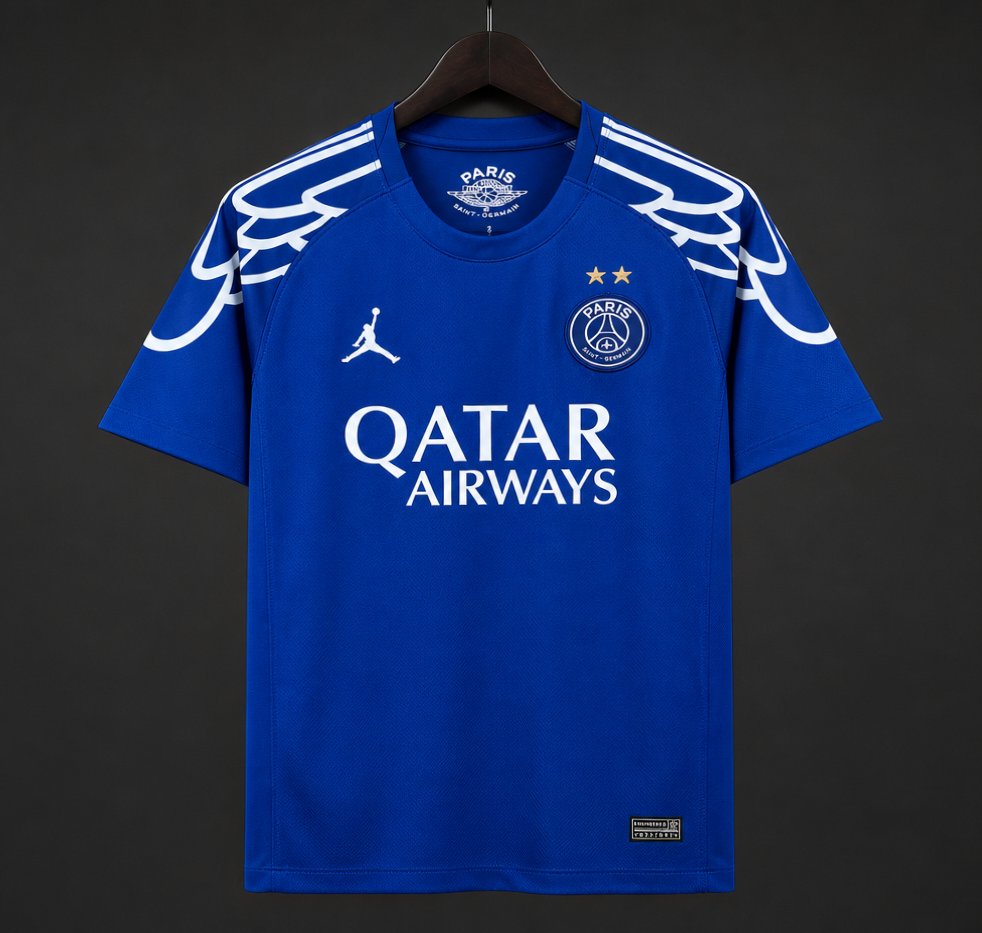 2 Stars 24/25 PSG Forth Blue Jersey