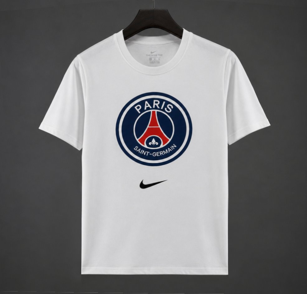 26/27 PSG White Cotton T-Shirt