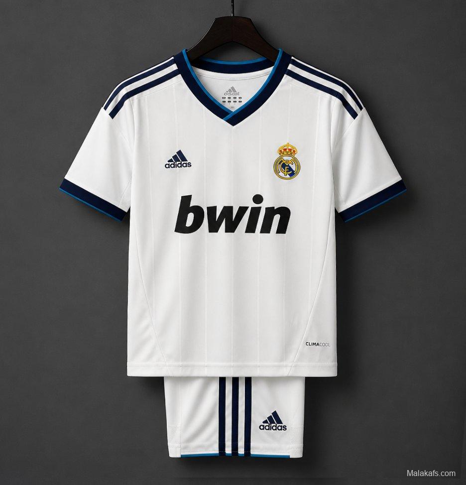 Retro Kids 12/13 Real Madrid Home Jersey