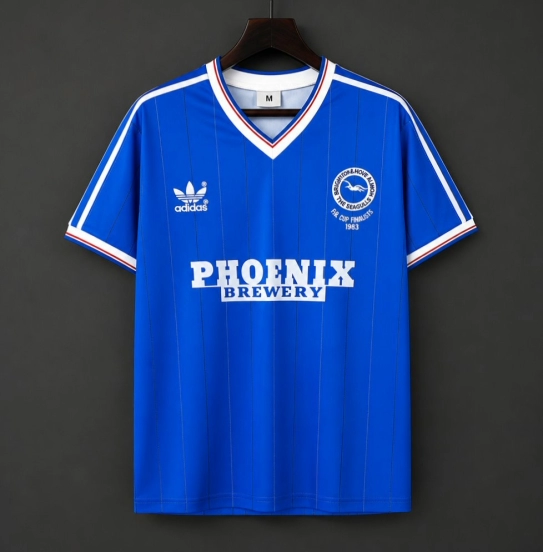 Retro 83/84 Brighton Hove Albion Home Jersey