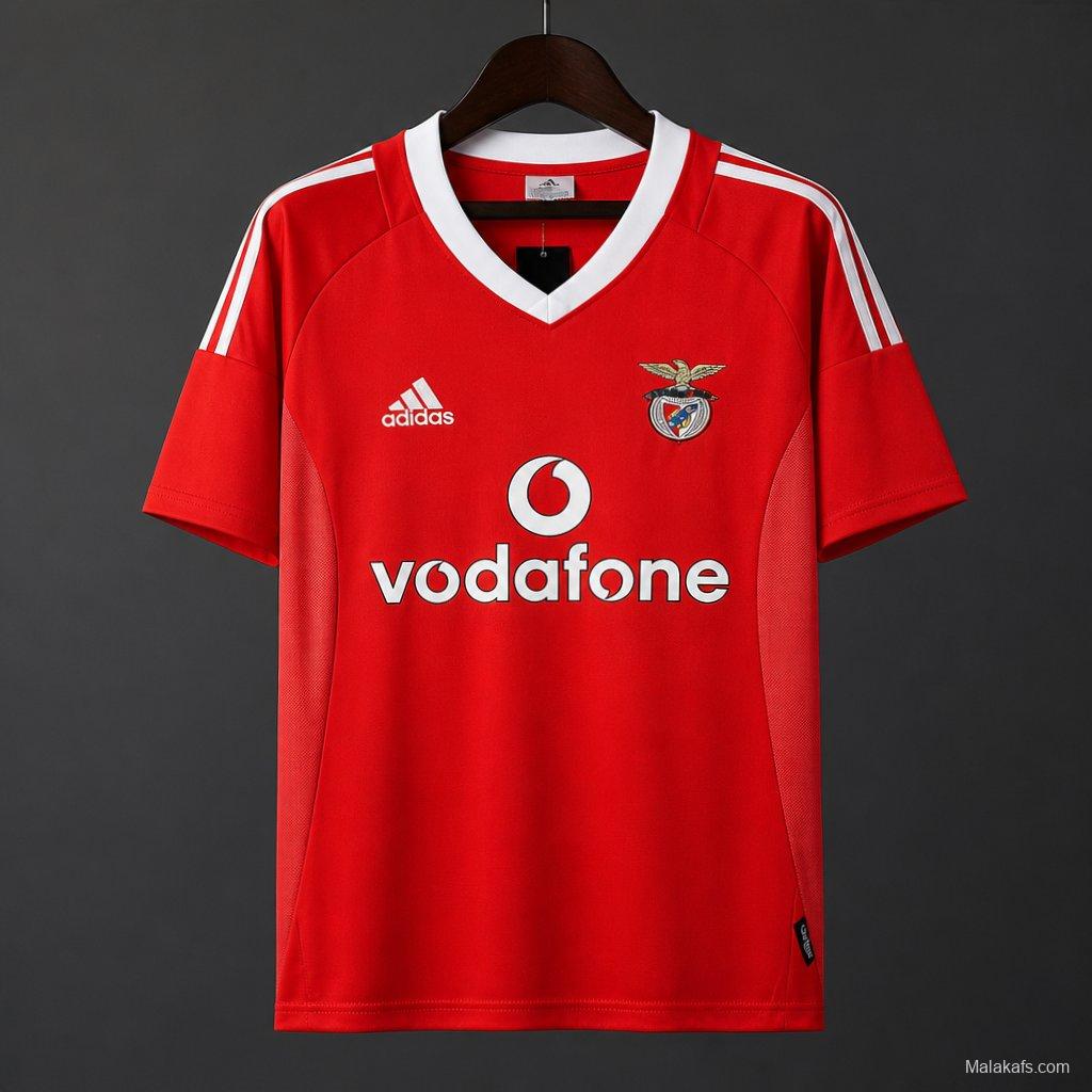 Retro 02/03 Benfica Home Jersey