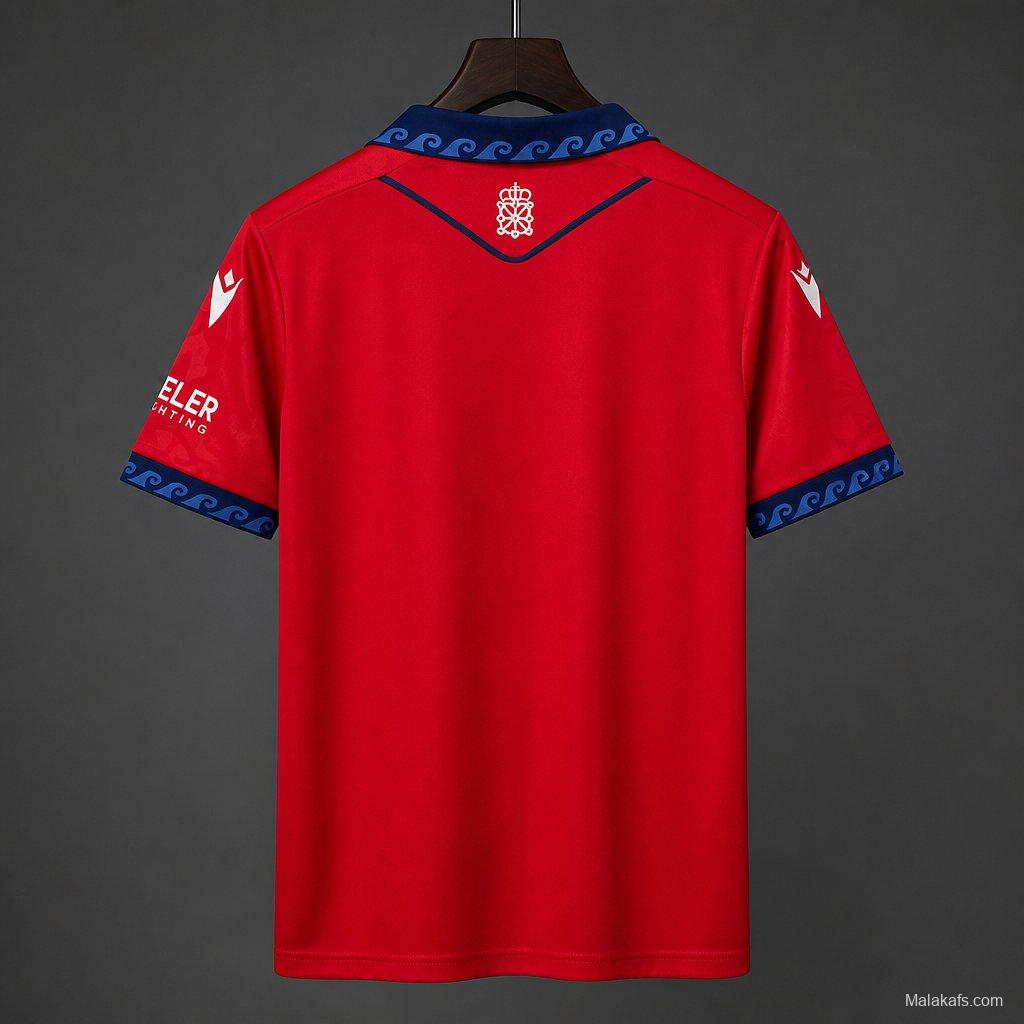26/27 CA Osa home Red  jersey