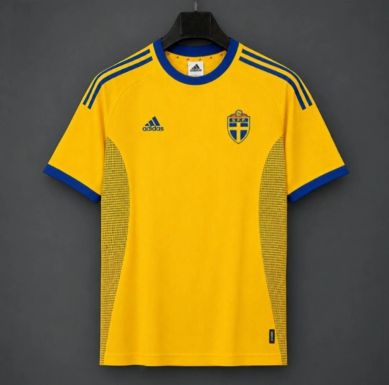 Retro 2002 Sweden Home Jersey