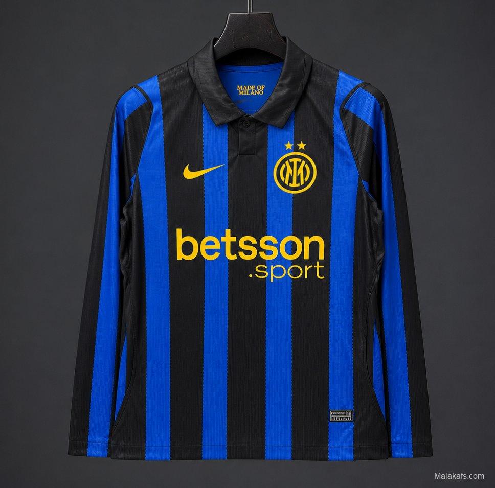 26/27 Inter Milan Home Long Sleeve  Jersey