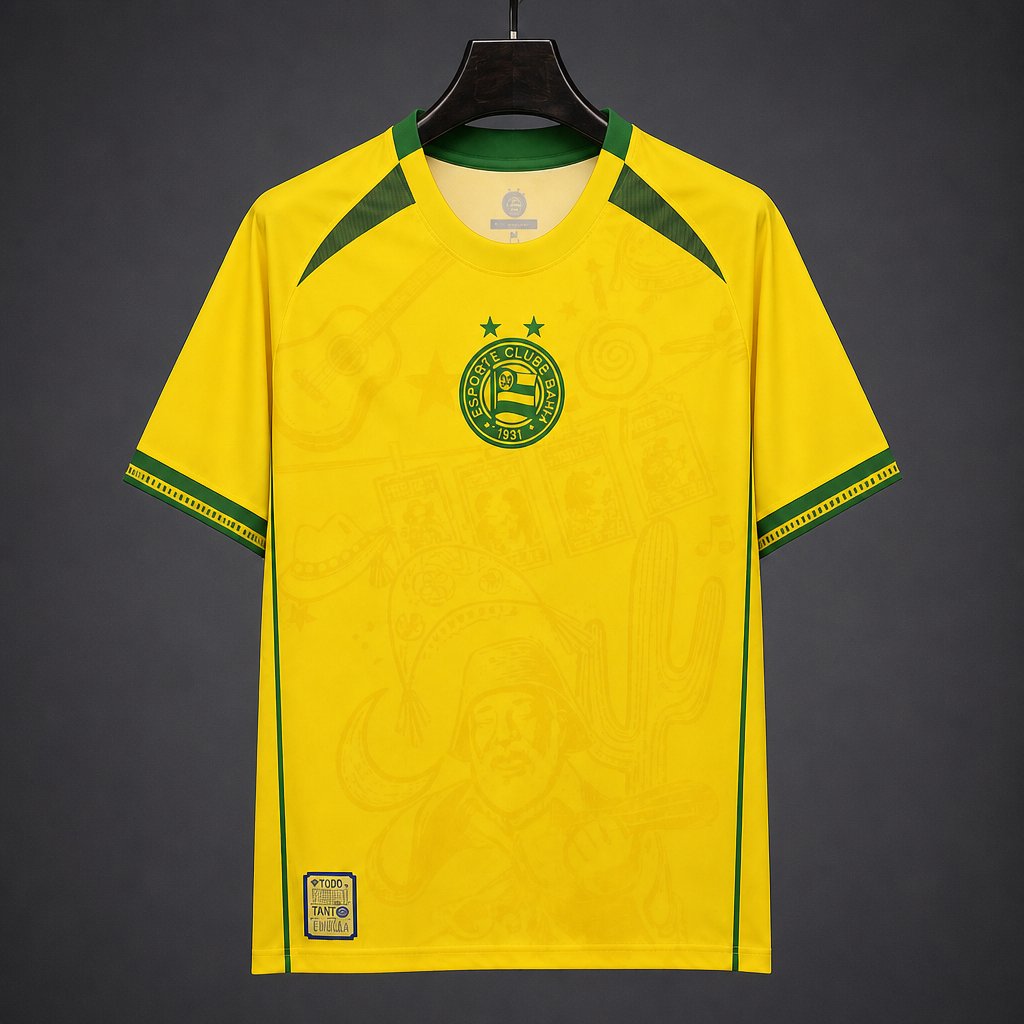26/27 Esporte Clube Bahia Yellow & Green World Cup Commemorative Special Edition Jersey