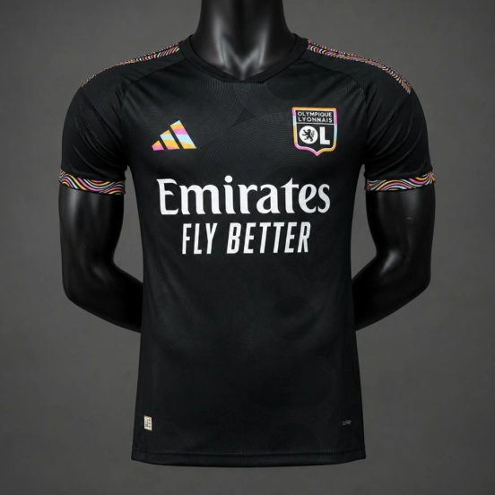 Player Version 26/27 Olympique Lyonnais Away Black Jersey
