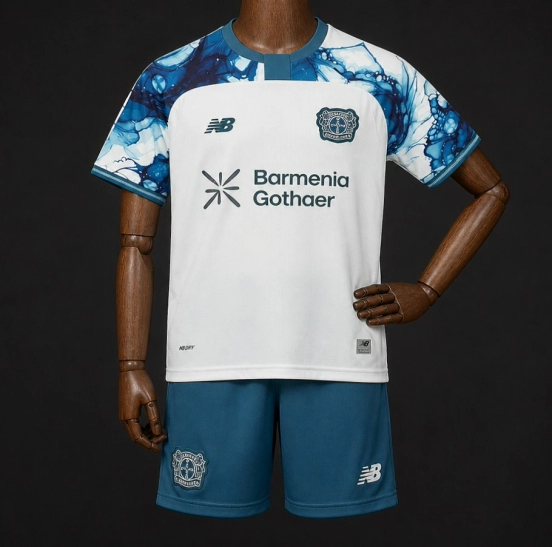 26/27 Kids Bayer 04 Leverkusen Away Teal Jersey Kit