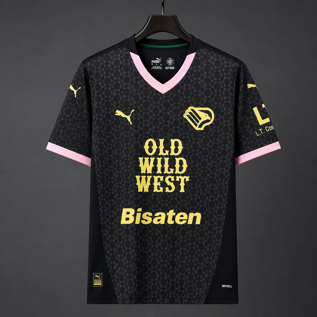 Retro 24/25 Palermo FC Away Black Jersey