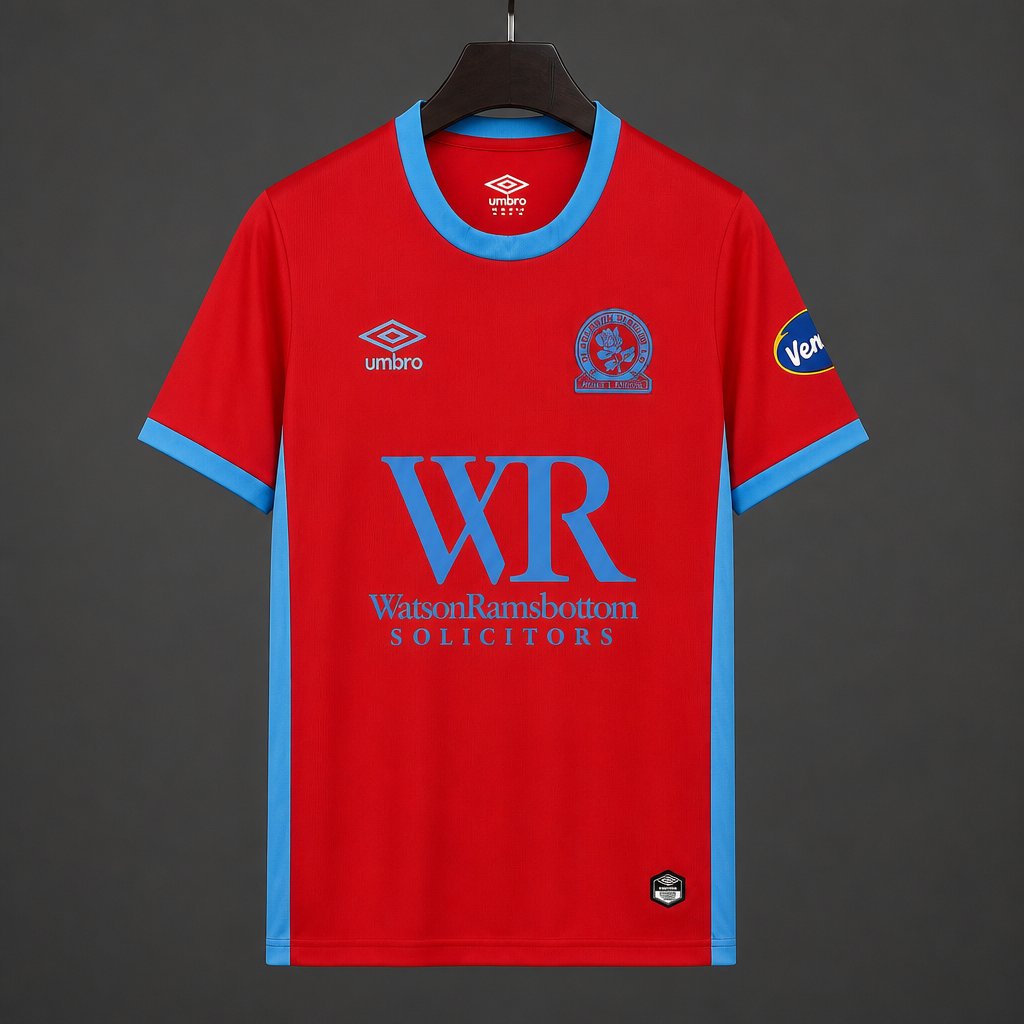 26/27 Blackburn Rovers Third Red vJersey
