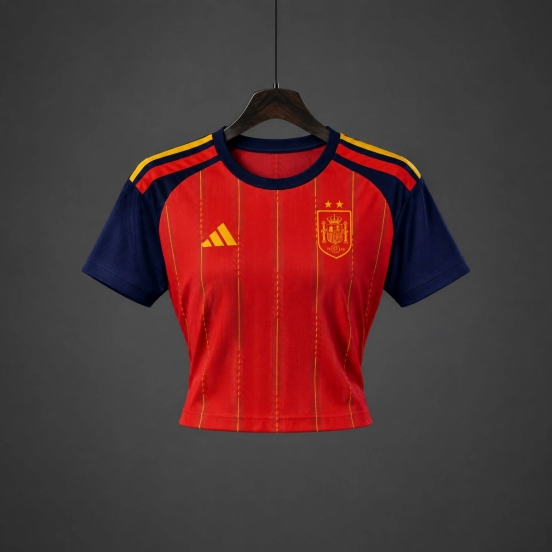 26/27 Women Spain Home Crop Jersey