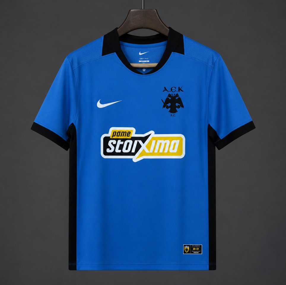 26/27 AEK Athens Third Blue Jesrey
