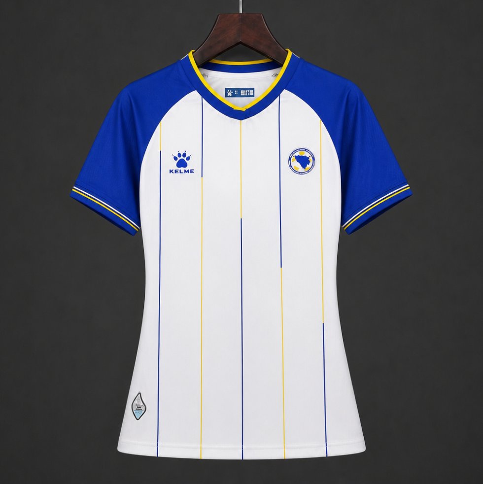 2026 Women Bosnia and Herzegovina Away White Jersey